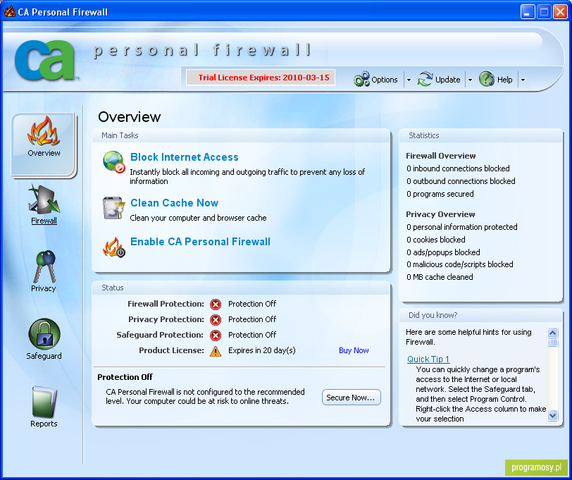 CA Personal Firewall 2009 11.0.0.576 Free Download 2023 Latest