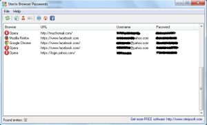SterJo Browser Passwords 2.0 Latest Version Download