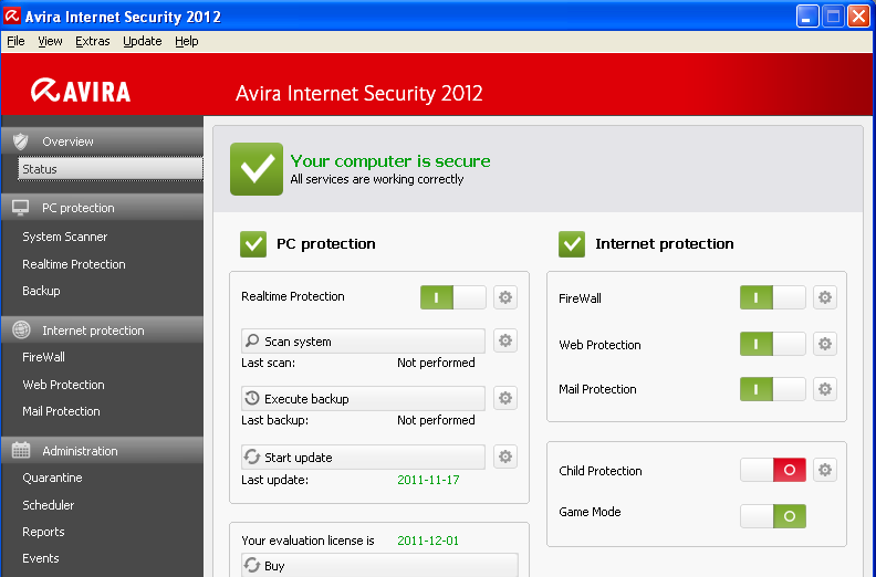 Avira Internet Security