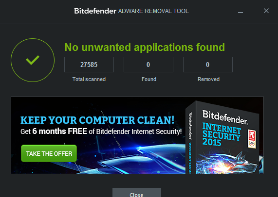 Bitdefender Adware Removal Tool