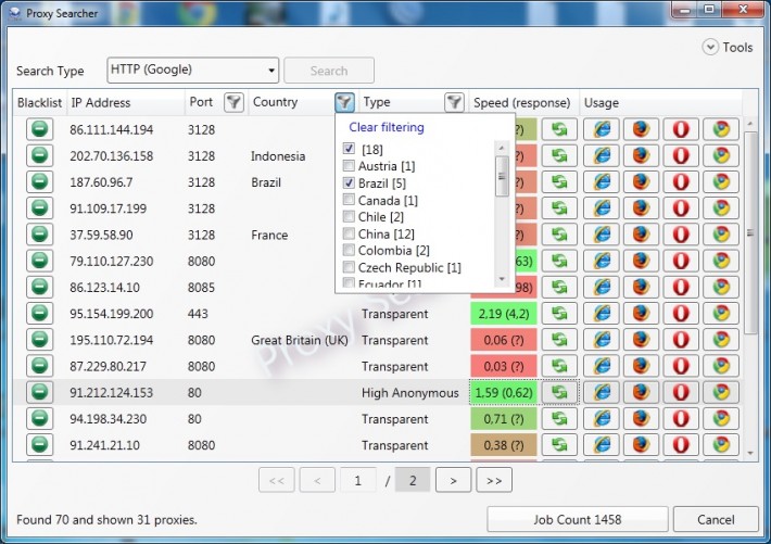 Burd's Proxy Searcher 5.1 Download Free For PC 32 Bit