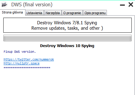 Destroy Windows 10 Spying Lite 1.6 Build 722 Free Download