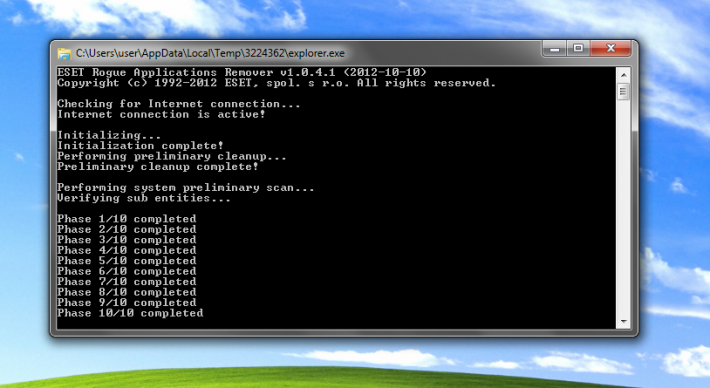 ESET Rogue Applications Remover