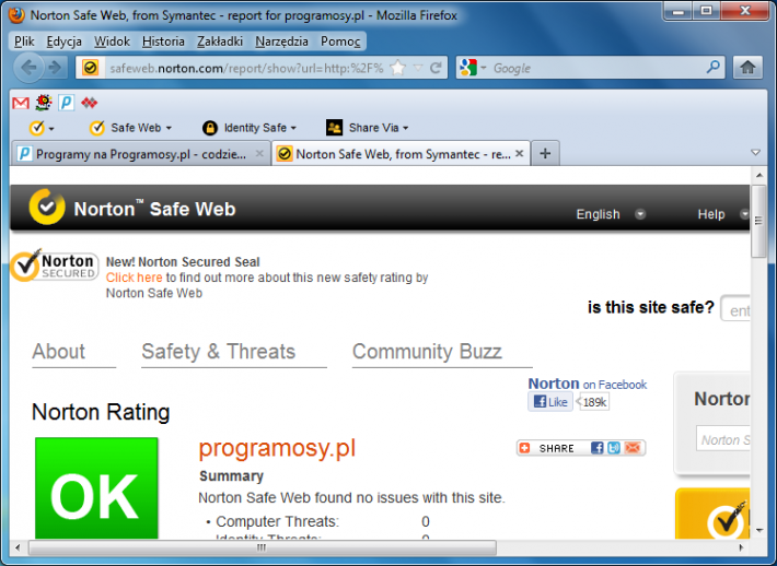 Norton Identity Safe