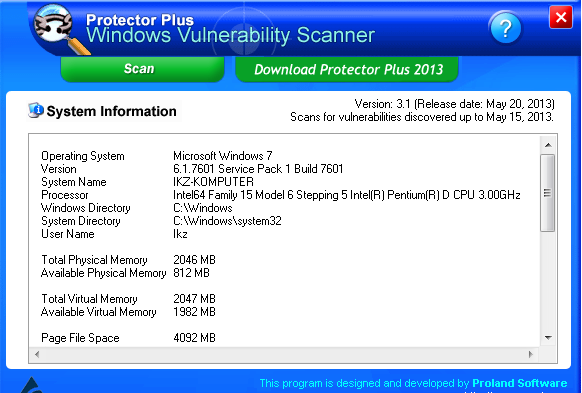 Protector Plus Windows Vulnerability Scanner