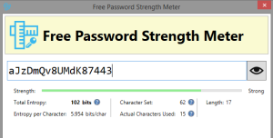 Free Password Strength Meter 1.3 Free Download
