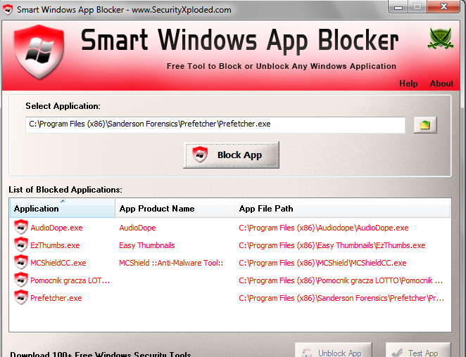 Smart Windows App Blocker