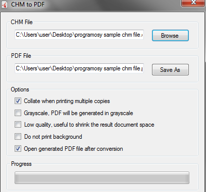 CHM to PDF
