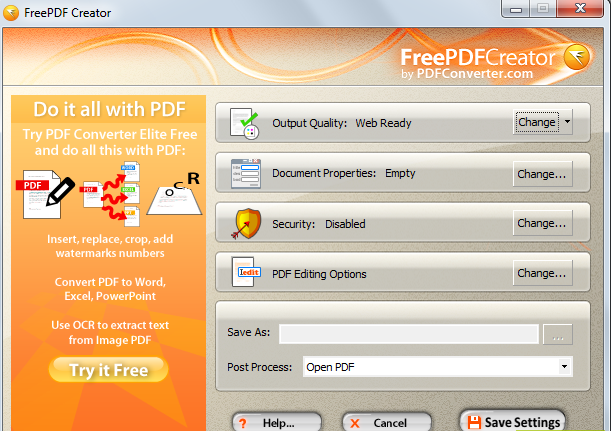 FreePDF Creator