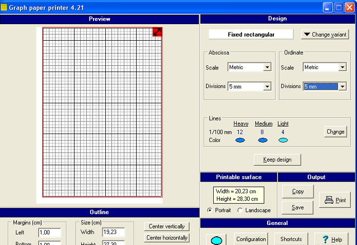 Graph Paper Printer