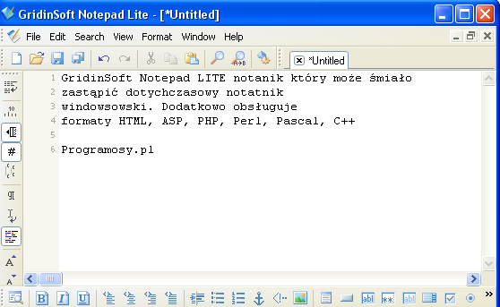 GridinSoft Notepad LITE