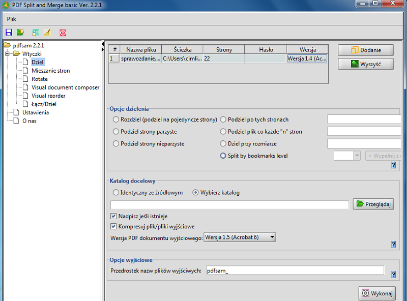 PDF Split and Merge Basic