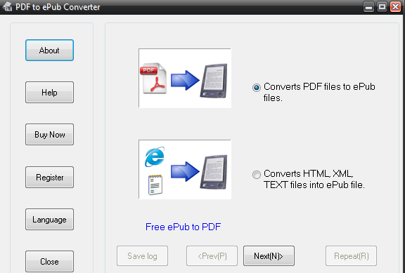 PDF to ePub Converter