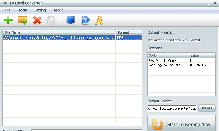 PDF To Excel Converter